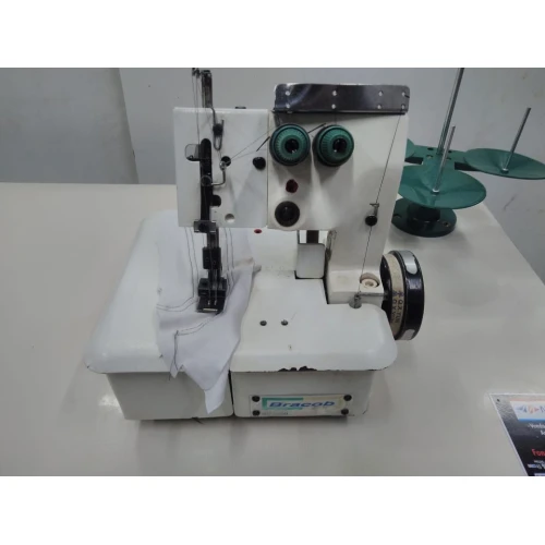 MAQUINA GALONEIRA SEMI INDUSTRIAL 2 AGULHAS BRACOB BC2500 USADA